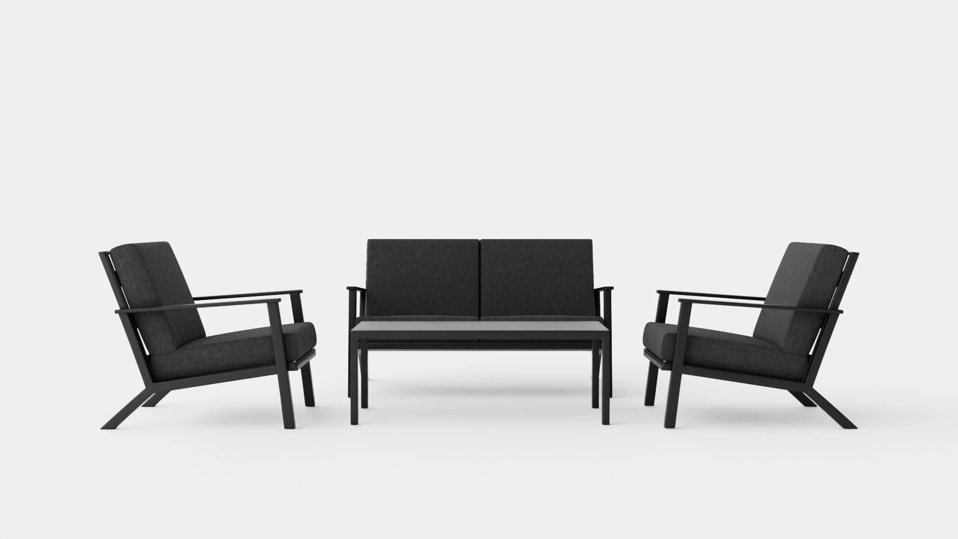 Montana Lounge Set 3D Model .c4d .max .obj .3ds .fbx .stl .blend