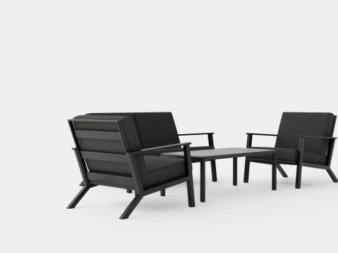 Montana Lounge Set 3D Model