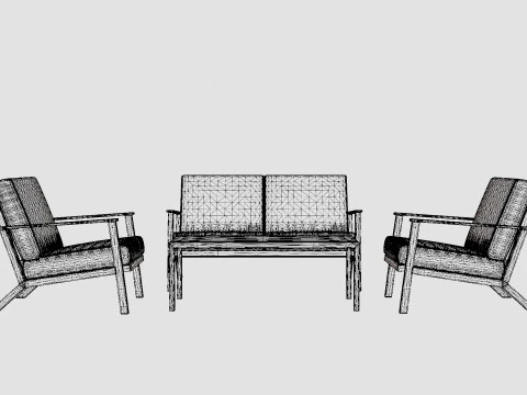 Montana Lounge Set 3D Model