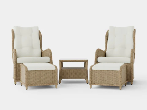 ナントリクライニングセットサンド 3Dモデル