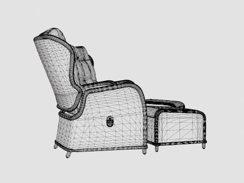 Nantes Recliner Set Sand Model 3D