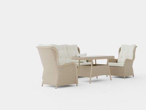 Nantes Sofa Set Nature Modèle 3D