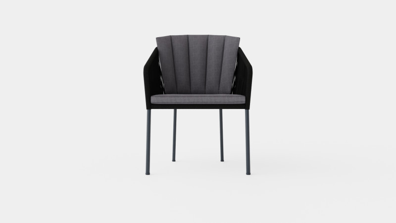Naxos Dining Chair 3D Model .c4d .max .obj .3ds .fbx .stl .blend 