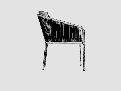 Naxos Dining Chair 3D Model