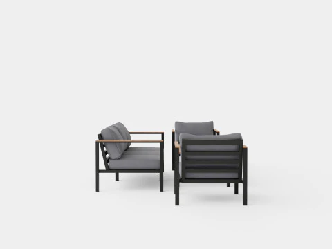 New York Sofa Set 3D Model