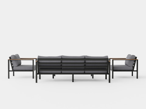 New York Sofa Set 3D Model