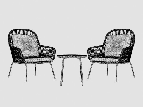 Norwich Cafe Set 3D Model