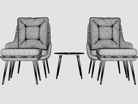 Conjunto Duo Nyborg Modelo 3D