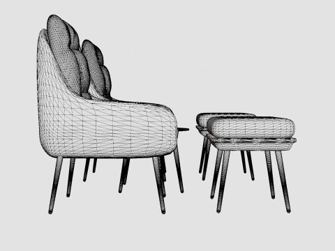 Conjunto Duo Nyborg Modelo 3D