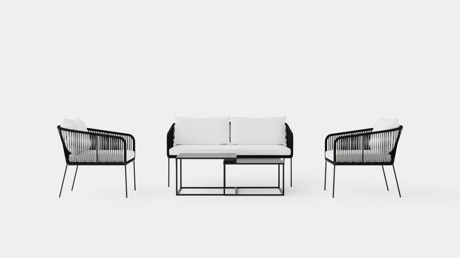 Odense Lounge Set 3D Model .c4d .max .obj .3ds .fbx .stl .blend 