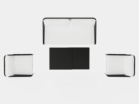 Odense Lounge Set 3D 모델