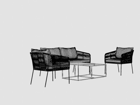 Odense Lounge Set 3D 모델