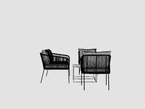 Odense Lounge Set 3D Model