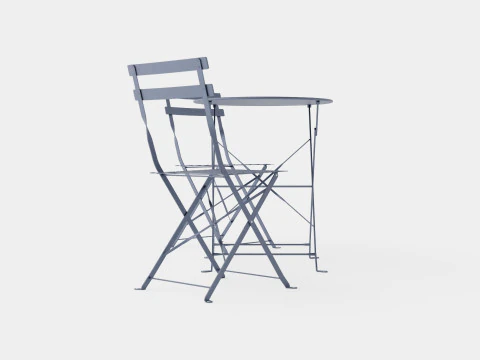 Osaka Cafe Set Blue 3D Model