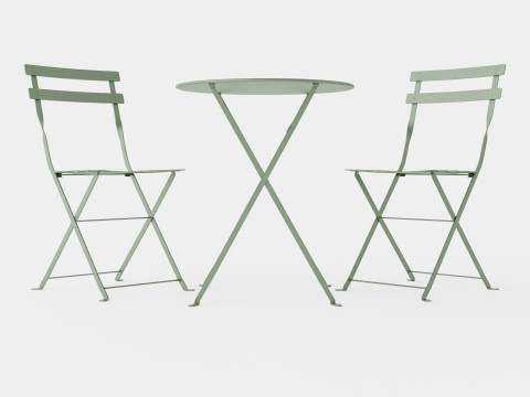 Osaka Cafe Set Cactus 3D 模型