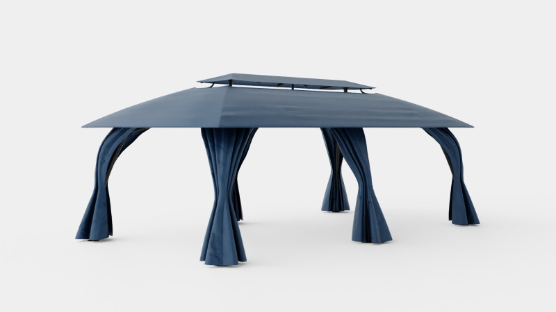 Padova Gazebo Model 3D .c4d .max .obj .3ds .fbx .stl .blend 