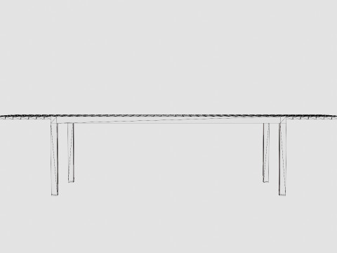 Palermo Extension Table 3D Model