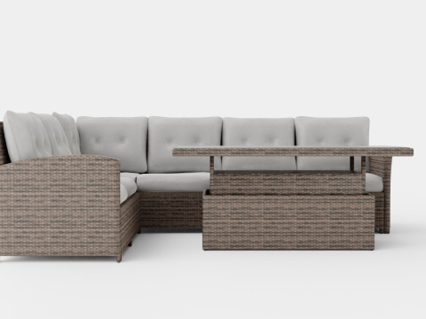 Paloma Corner Set Adjustable Modelo 3D