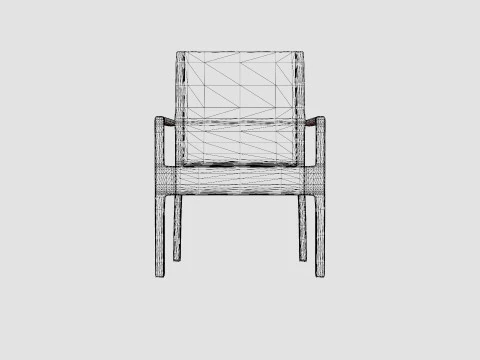 Paloma Stackable Chair 3D Model