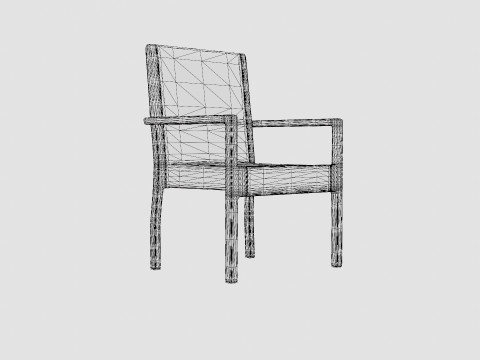 Paloma Stackable Chair 3Dモデル
