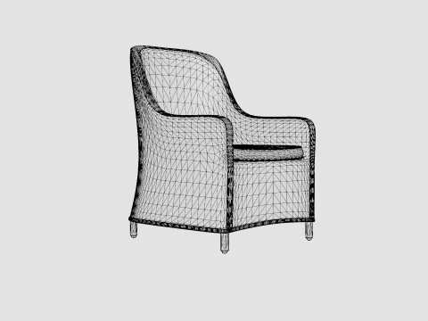 Paris Dining Chair Model 3D
