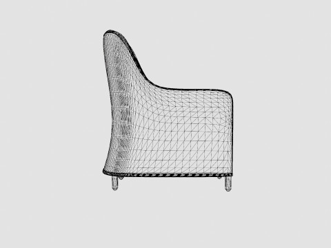 Paris Dining Chair Model 3D