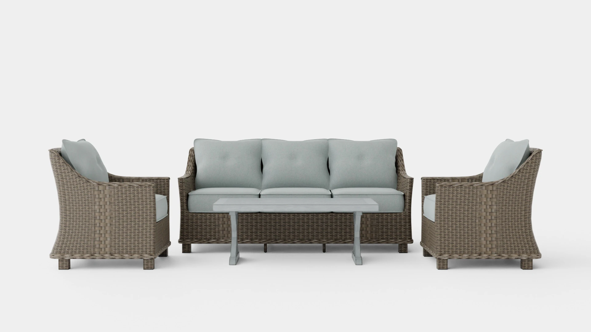 Paris Lounge Set 3D Model .c4d .max .obj .3ds .fbx .stl .blend 
