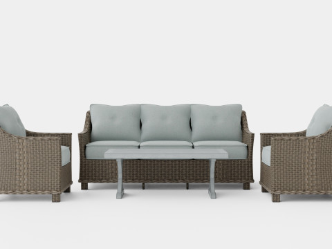 Paris Lounge Set 3D Model