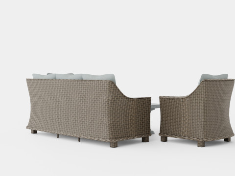 Paris Lounge Set 3D Model