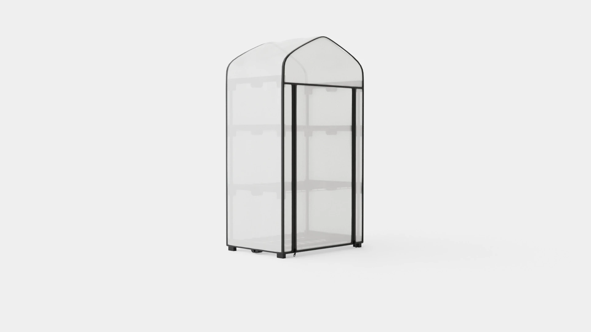 PVC MINI GREENHOUSE 3D Model .c4d .max .obj .3ds .fbx .stl .blend 