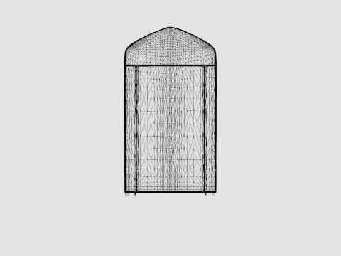 PVC MINI GREENHOUSE 3D Model