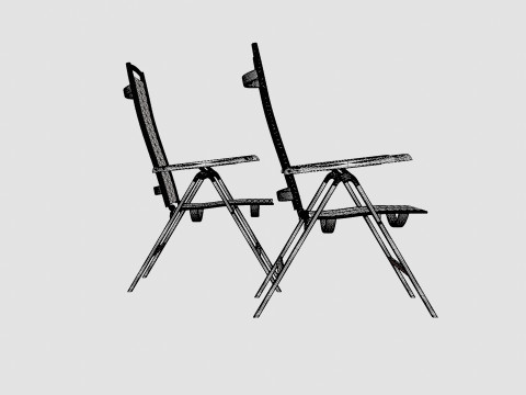 Postiano Dining Chair 2 PACK 3D मॉडल