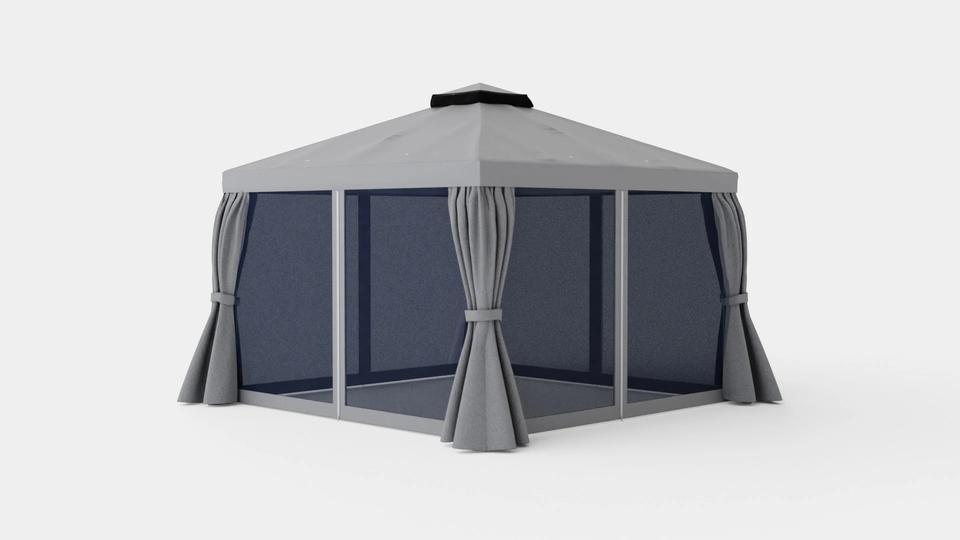 Roma Gazebo 3D Model .c4d .max .obj .3ds .fbx .stl .blend