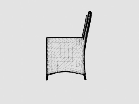 Salao Dining Chair Model 3D
