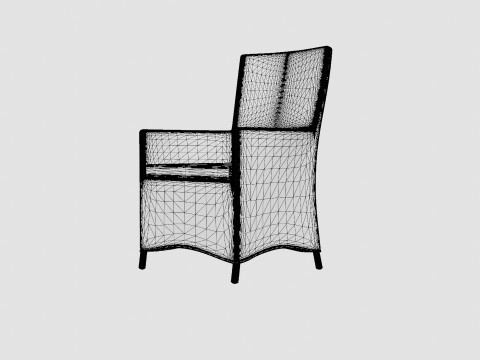 Salao Dining Chair Model 3D