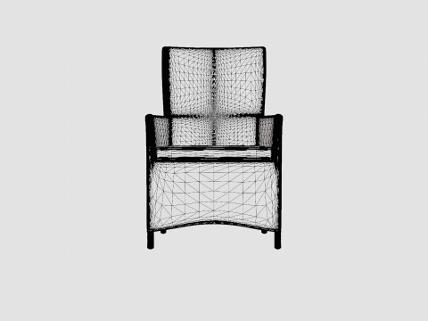 Salao Dining Chair Model 3D