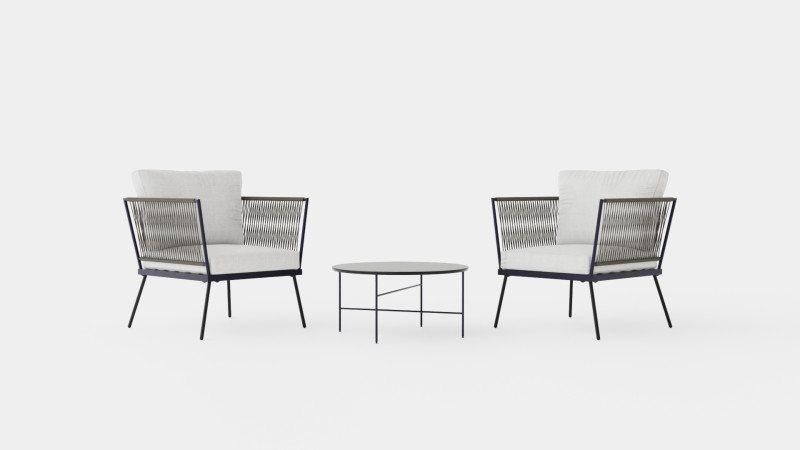 Salerno Cafe Set Model 3D .c4d .max .obj .3ds .fbx .stl .blend 