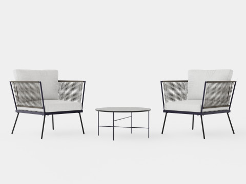 Salerno Cafe Set Modelo 3D