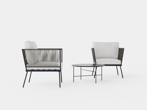 Salerno Cafe Set Model 3D