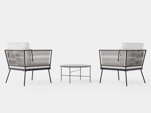 Salerno Cafe Set Model 3D