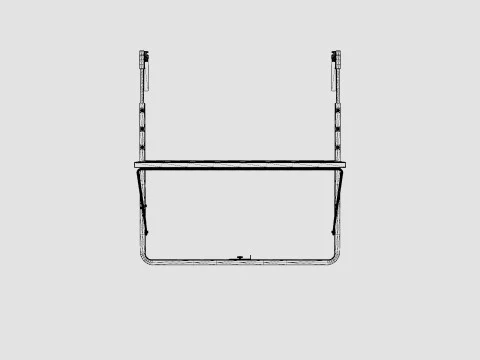 Salisbury Hanging Balcony Table 3D Model