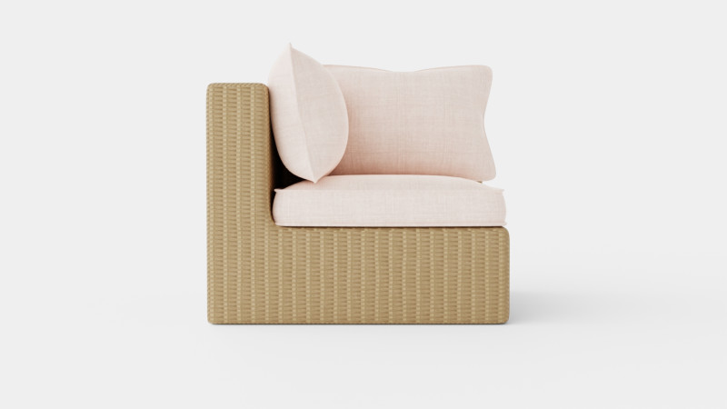 Santorini modular corner chair 3D 모델 .c4d .max .obj .3ds .fbx .stl .blend 