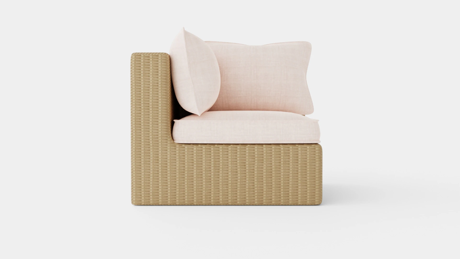 Santorini modular corner chair 3D Model .c4d .max .obj .3ds .fbx .stl .blend