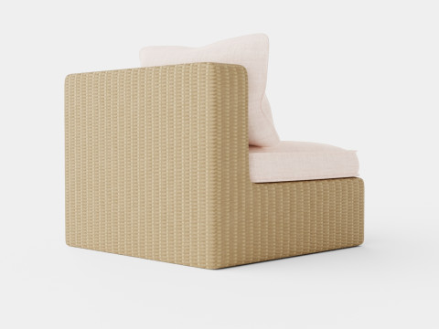 Santorini modular corner chair 3D 모델
