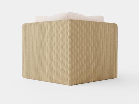 Santorini modular corner chair 3D 모델