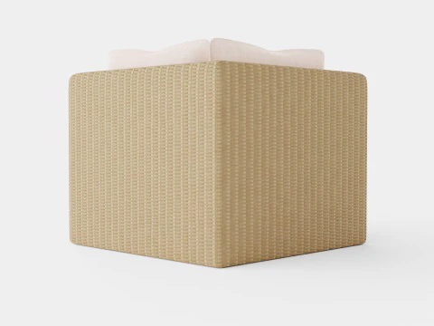 Santorini modular corner chair 3D Model