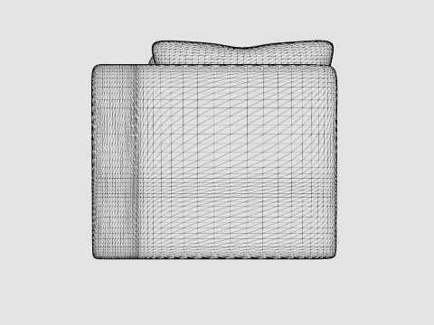 Santorini modular corner chair 3D Model