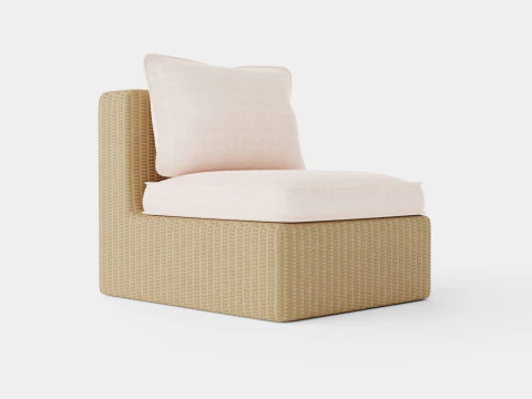 Cadeira lateral modular Santorini Modelo 3D