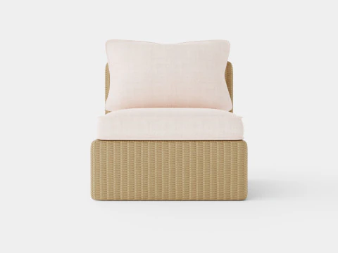 Santorini modular side chair 3D Model