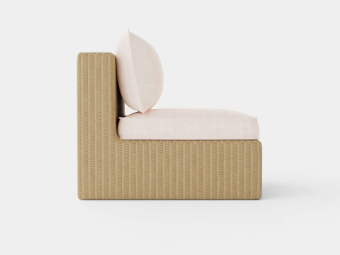 Santorini modular side chair 3D Model